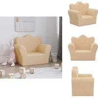 Kindersofa Creme Weicher Plüsch - Kindersofa - Kindersofas - Kindercouch - Kinderzimmer Sofa