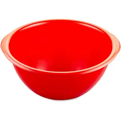 thermohauser Kunststoff-Schüssel 6,0 L - Vielseitige PP Schüssel mit Griff, rot, kurzfristig mikrowellengeeignet