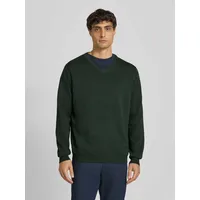 FYNCH-HATTON Strickpullover mit Logo-Detail, Bottle, XL,