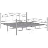 furnicato Bett 160 x 200 cm Grau