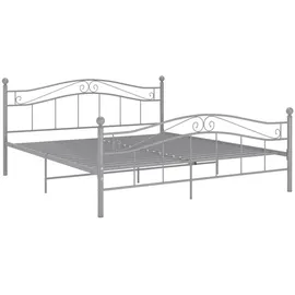 furnicato Bett 160 x 200 cm Grau
