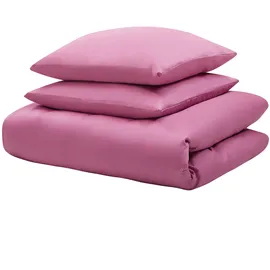 Beliani Bettwäsche, HARMONRIDGE Baumwollsatin 200 x 220 cm,