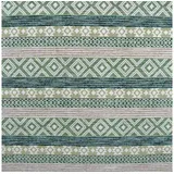 Stofferia Stoff Polsterstoff Jacquard Streifen Kamakura Grün, Breite 138 cm, Meterware grün