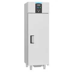Kühlschrank CAPYBARA | 1x abschließbare Tür | 400 Liter, HxBxT 195x60x60cm | +2/+8°C | Edelstahl | + CHEFGASTRO Geschirrtuch