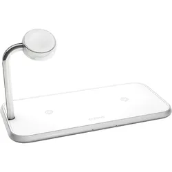 Zens Dual+Watch Aluminium Wireless Charger - Induktive Ladematte + AC-Netzteil