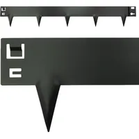 Rasenkante Metall Anthrazit 6m – Beeteinfassung Metall, Beetumrandung Stahl 16cm hoch, Rasenkanten Anthrazit, Mähkante Schwarz, Beetbegrenzung, Rasenbegrenzung