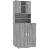 vidaXL Waschmaschinenschrank 0 x 0 cm Grau Holzwerkstoff