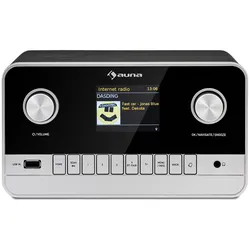 Connect 100 MKII Internetradio Mediaplayer Bluetooth DAB/DAB+ App-Control Schwarzes Holz