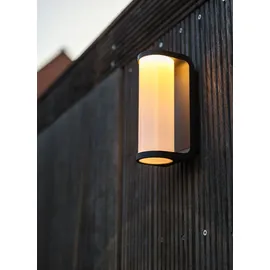 Lutec Außenwandleuchte Aluminium 7x20 cm inkl. Bewegungsmelder schwarz