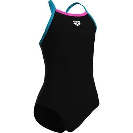Arena Light Drop Solid Badeanzug Schwarz/Pink 140