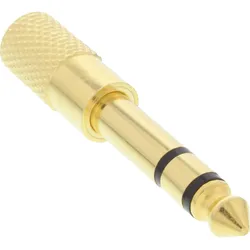 InLine Audio Adapter - 6,3mm Klinke Stecker an 3,5mm Klinke Buchse - Stereo - go
