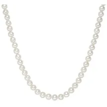 VALERO PEARLS Kette aus Sterling Silber mit Süßwasser-Zuchtperle in weiß | Gr.: 50 cm