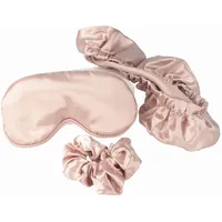 PARSA Beauty Schönheitsschlaf-Set 3-tlg. – Satin-Schlafmaske, Anti-Frizz Schlafhaube Bonnet, Satin-Scrunchie – Haarpflege-Set, Anti-Frizz, Haarschutz, Reise-Schlafmaske, für gesunden Schlaf