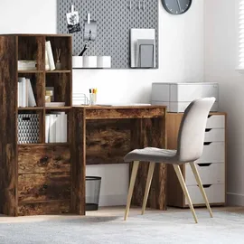 vidaXL Schreibtisch Räuchereiche Braun