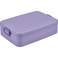 Mepal - Lunchbox Take a Break Large - Brotdose To Go - Für 4 Sandwiches oder 8 Brotscheiben - Meal Prep Box - Essensbox mit Unterteilung - Spülmasch