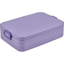 Mepal - Lunchbox Take a Break Large - Brotdose To Go - Für 4 Sandwiches oder 8 Brotscheiben - Meal Prep Box - Essensbox mit Unterteilung - Spülmasch