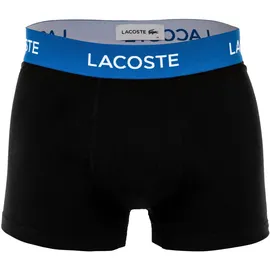 Lacoste 3er Pack - Trunks, Cotton Stretch, Boxer Schwarz/Blau M