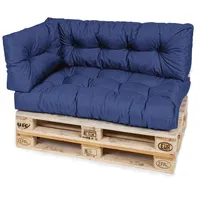 TexDeko Garden Palettenkissen 120x80x18cm wasserabweisend gesteppt Sitzauflage für Europaletten,