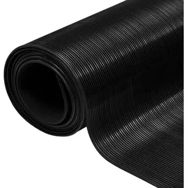 vidaXL Bodenbelag 1 x 2 m Gummi Schwarz 1 St.