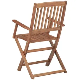 vidaXL Gartenstuhl klappbar 46,5 x 46,5 x 91 cm braun 8 St.