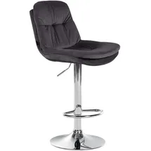 CLP Barhocker Laurel Samt schwarz