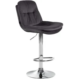 CLP Barhocker Laurel Samt schwarz