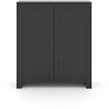 MID.YOU Highboard 100 x 117 x 35 cm Schwarz