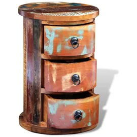 vidaXL Beistellschrank mit 3 Schubladen 40x30x60 braun