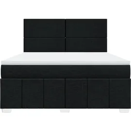vidaXL Boxspringbett 180 x 200 cm Schwarz