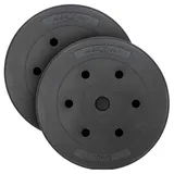 MAXXIVA Hantelscheiben-Set Zement 2 x 10 kg Ersatzgewichte für den Muskelaufbau Krafttraining Fitness-Zubehör Gewichtheben Gewichtsscheiben 20 kg