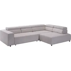 Ecksofa EXXPO - SOFA FASHION "VITTORIO", braun, B:308cm H:73cm T:203cm, Sofas, inkl. Kopfteil- und Sitztiefenverstellung, wahlweise mit Bettfunktion