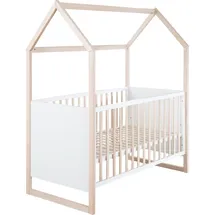 ROBA BAUMANN Roba Hausbett 70x140cm Buche natur Holz weiß