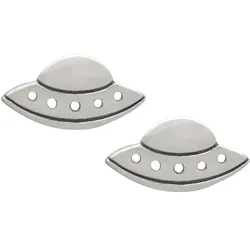 Gemshine Ohrstecker 'ALIEN UFO' Ohrringe   Grau Damen 