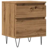 vidaXL Nachtschrank Artisan-Eiche 40 x 35 x 50 cm Braun