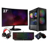 VIST Gaming PC Komplett Set R7 Pro 4750G 32GB RX VEGA8 SSD 1TB WIFI Win11 27"