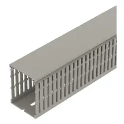 OBO 6132514 Verdrahtungskanal METRA Set 80x60 7030 Polyvinylchlorid steingrau RAL 7030 VDK 8060 sgr - 2 Meter
