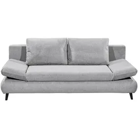 ed exciting design Schlafsofa Polyester 2-Sitzer Hellgrau