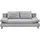 ed exciting design Schlafsofa Polyester 2-Sitzer Hellgrau