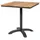 Cinas Bistrotisch 70 x 70 x 74 cm Anthrazit/Teak