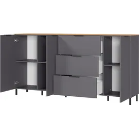 Germania California 192 x 98 x 40 cm Braun/Grau