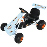 Homcom Kinder Go-Kart mit Handbremse hellblau 97 x 66 x 59 cm