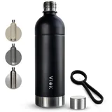 viok Edelstahlflasche 1,3 L schwarz