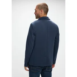 STREET ONE MEN, Herren, Gr. XXL (46), blau (bold blau), Stoff, 75% Polyester, 20% Viskose, 5% Elasthan, unifarben, normal normal, V-Ausschnitt, Bündchen, Jacken Blouson, aus elastischem Materialmix