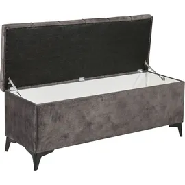 ed exciting design Truhenbank ED EXCITING DESIGN OREGON braun, B:139cm H:58cm T:50cm, 100% Polyester, Sitzbänke, Breite 140cm, Bettbank mit Stauraum