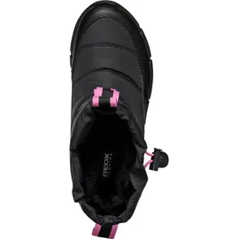 GEOX Schneestiefel Schwarz/Fluo Fuchsia 31