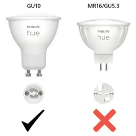 Philips Hue White & Color Ambiance GU10 400lm Starter-Set + Dimmschalter +