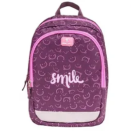 belmil® Kindergartenrucksack Kiddy Pink Smile Kunstfaser pink