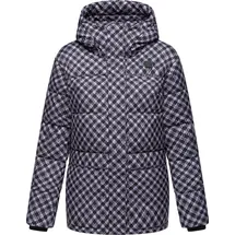 Ragwear Damen Winterjacke mit Hahnentritt-Muster
