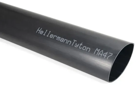 Hellermann Schrumpfschlauch MA47, mit Innenkleber, Schrumpfrate 4:1 (75/22 mm), 1 m, schwarz