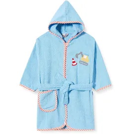 Playshoes Frottee-Bademantel Bagger blau 122/128